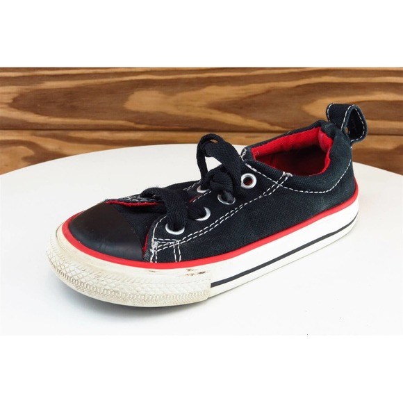 Converse All‎ Star Toddler Boys 8 Medium Black Low Top Fabric 746178f - Picture 1 of 7